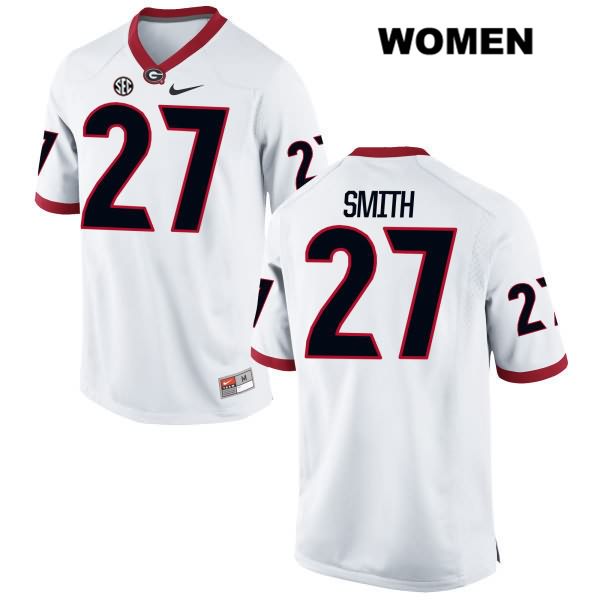 Georgia Bulldogs Women's KJ Smith #27 NCAA Authentic White Nike Stitched College Football Jersey UEB6456EY